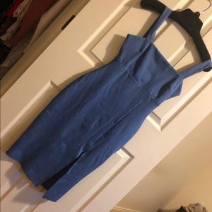 Blue midi dress